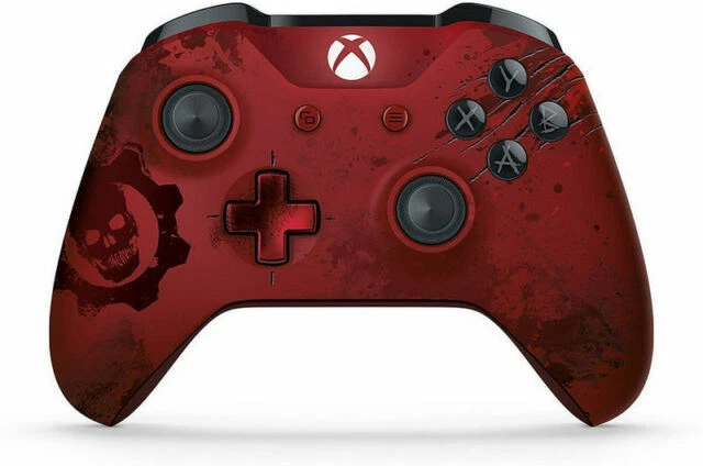 Microsoft WL3-00001 Xbox One Gears of War 4 Crimson Omen Limited Edition Wireless Controller