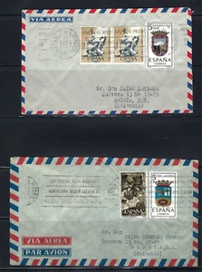 MADRID -SPAIN TO JAIRO LONDONO {FAMOUS PHILATELIST} BOGOTA COLOMBIA 1965 {2} - Picture 1 of 2