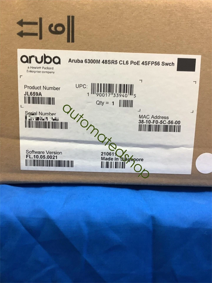JL659A HPE Aruba 6300M 48-port Smart Rate PoE SFP56 Switch HP WARRANTY - Image 1 of 1