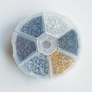 90 uds. / Ø 5,5 mm anillos de encuadernación oro plata platino negro cobre latón colores - Imagen 1 de 3