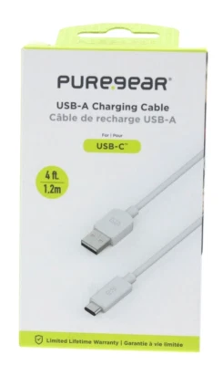 PureGear USB-A Charging Cable to USB-C 4 Ft Charging Cable - Image 1 of 2