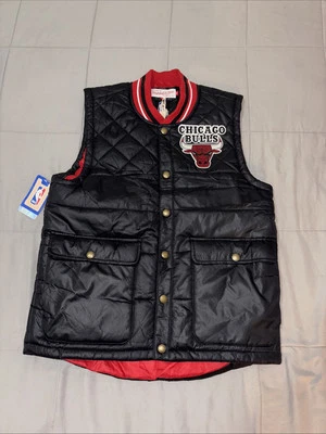Chaqueta Mitchell & Ness Auténtica CHALECO CHICAGO BULLS Sin Mangas NEGRA Y ROJA Foto 1 de 4