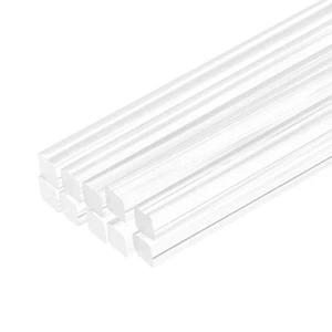 10pcs Acrylic Square Rods 3/16" x 12" Clear Acrylic Dowel Rods Sticks Acrylic... - Picture 1 of 7