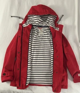 Chaqueta Joules Premium Roja Impermeable Transpirable EE. UU. Talla 8 Usada en Excelente Condición - Imagen 1 de 11