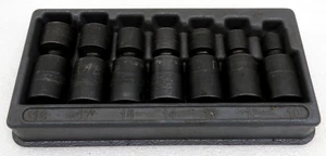 Snap On 7 Piece 3/8" Drive 6 Point Metric Shallow Impact Swivel Socket Set IPFM - Bild 1 von 7