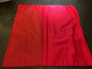 Custom Red Pillow Cover  made with Marimekko Cotton Fabric Hidden Zipper  17” - Picture 1 of 4