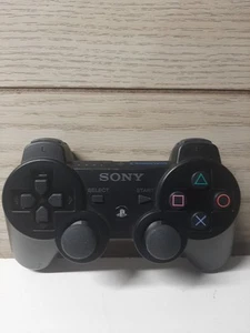 Genuine Sony Playstation PS3 DualShock Wireless Controller OEM Black Authentic - Picture 1 of 6