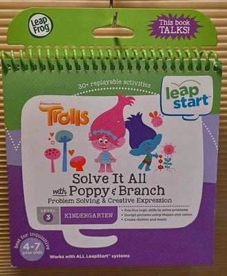 Leap Frog Start Trolls ~ Solve It All Poppy Branch Level 3 Kindergarten Book  -Z - Image 1 of 2