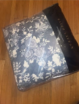 New RALPH LAUREN Indigo Cottage Full/Queen Size 100% Cotton Comforter MSRP $355 - Image 1 of 4