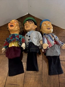 Cubiertas de cabeza de palo de golf parlantes 3 chiflados de colección Larry Moe rizadas - Imagen 1 de 9