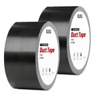2 Pack Duct Tape Heavy Duty Waterproof Black Duct Tape 40 Yards x 2 Inch Stro...