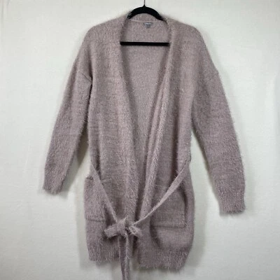 Кардиган с открытым поясом Charlotte Russe свитер женский средний ресницы пушистый - Изображение 1 из 4