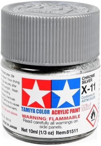Tamiya #81511 X11 cromo plata 1/3 onza envío gratuito Foto 1 de 1