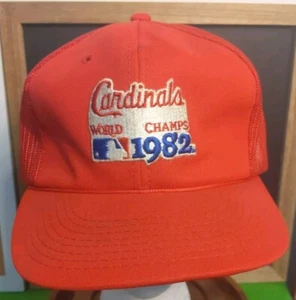 Vintage St. Louis Cardinals World Champs 1982 MLB Embroidered Snapback Mesh Trucker - Bild 1 von 11