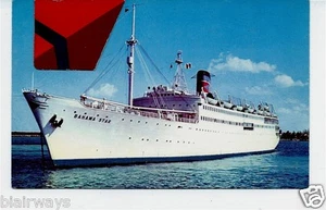 EASTERN STEAMSHIP CORP S/S BAHAMAS STAR POSTKARTE - Bild 1 von 1
