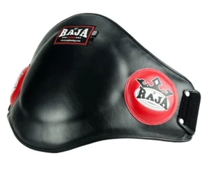 RAJA Boxing Belly Protector Pad Muay Thai Model 1 microfiber leather Made in TH - Picture 1 of 10