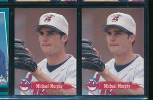 Lot (2) 1995 Multi-Ad #20 Michael Murphy Kinston Indians (CF70) SWSW6