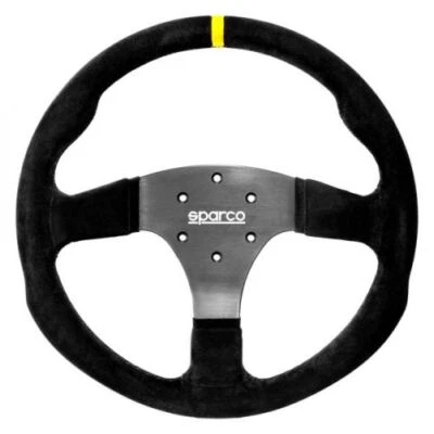 Volante Sparco 015R330CSO 3 radios R330 con raya central de cuero amarillo NUEVO Foto 1 de 3
