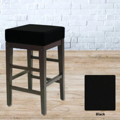Bar Stool Cover SQUARE BACKLESS Replacement STAPLE ON Vinyl Skin - Kitchen, Pub - Image 1 of 4
