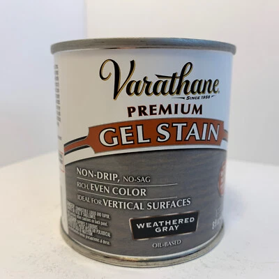 Varathane 349562 Premium Gel Stain Half Pint Weathered Gray - Image 1 of 4