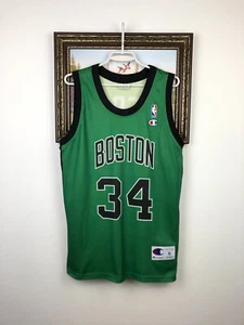 Vintage 90's Champion Boston Celtics Jersey Paul Pierce NBA Shirt Mens Size M - Picture 1 of 15