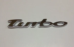 3D TURBO LOGO CHROME BADGE ABS EMBLEM CAR AUTO  4X4  E-1515PS - Picture 1 of 5