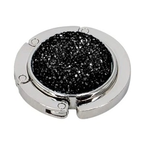 Foldable Bling Rhinestone Purse Hook Handbag Hanger Holder for Table Desk - Picture 1 of 6