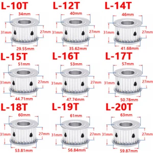 L Timing Belt Pulley 10-20Teeth Synchronous Wheel Sprocket For 25mm Width Belt - Picture 1 of 12