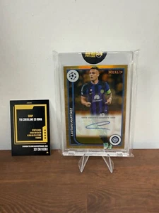 Topps Merlin Chrome UCC 2023 2024 Lautaro Martinez Gold Autograph /50 - Foto 1 di 2