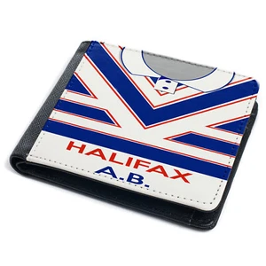Personalised Halifax Wallet Rugby Bi Fold Coin Card Dad Fathers Day Gift RS21
