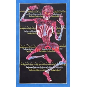 Skelett Thangka, medizinisches Thangka Gemälde, handgefertigtes Thangka Gemälde - Bild 1 von 7