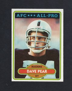 1980 NFL TOPPS#255 Dave Pear
