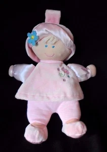 "Muñeca rosa preferida por los niños flor de tulipán rubia felpa satén juguete para bebé de 8" - Imagen 1 de 4