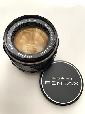 PENTAX SUPER TAKUMAR 50mm f1.4 LENS M42 MOUNT Late Model Serviced - EXCELLENT - Image 1 of 4