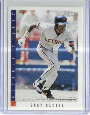 1993 Score #442 Gary Pettis Detroit Tigers - Image 1 of 2