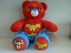 Build-A-Bear Wonder Woman Plush Teddy Bear Red Blue Stars Rare DC Comics 17"
