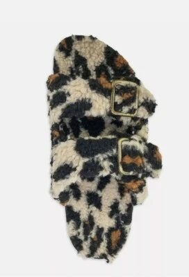 Secret Treasures Women's Luxe Faux Fur Two Band Slide Slippers Shoes: 6-11 - Image 1 of 4