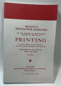 Moxon's Mechanick Exercises by Joseph Moxon, Reprint of Original Text VG+  - Picture 1 of 6