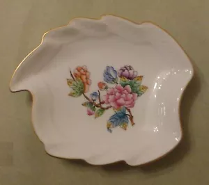 HEREND China KÖNIGIN VICTORIA PFINGSTROSE Deko Porzellan BLATTSCHALE BUTTERPAT OBSTSCHALE - Bild 1 von 4
