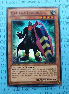 NUMH-EN021 Gagaga Gardna Super Rare Yu-Gi-Oh Card 1st Edition New - Image 1 of 3