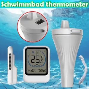 Pool Thermometer Schwimmbad Thermometer Wassertemperatur Digital LCD-Anzeige DE - Bild 1 von 21