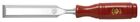 Chisel with plastic booklet red - 3 mm