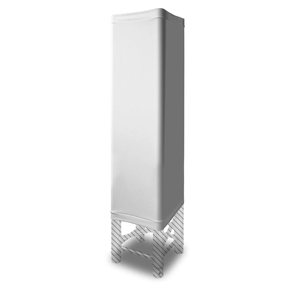 BeamZ Professional P30 Tower DJ Light Podium Lycra Cover - 1.0m White - Image 1 of 4