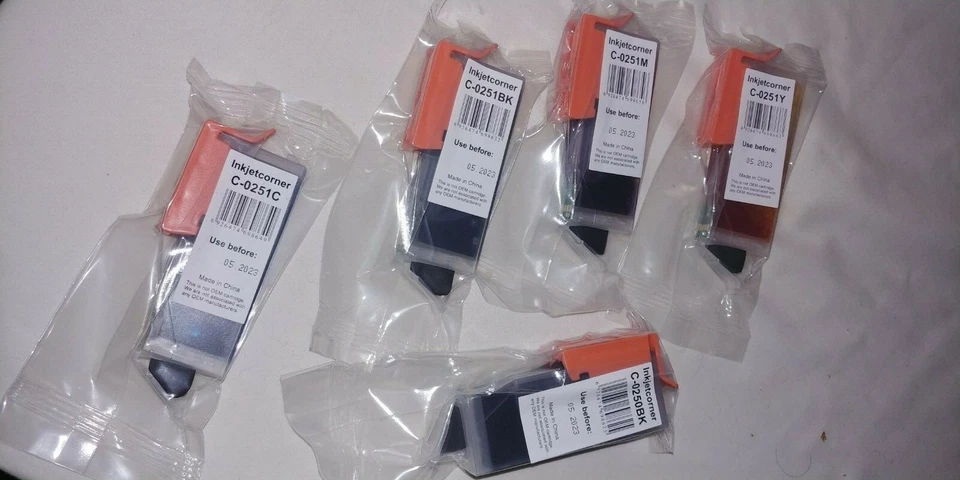 Inkjetcorner (C-0251Y, C-0251M, C-0251BK, C-0251C AND C-0250BK (XL) - Image 1 of 1