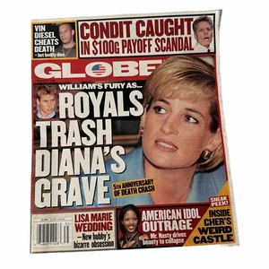 globe magazine tabloid Princess Diana August 27, 2002 Newspaper Vol. 49 No. 35 - Picture 1 of 6