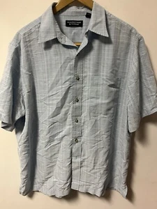 Men’s Roundtree & Yorke Modal/Polyester S/S Button Up Shirt Size L Casual - Picture 1 of 5
