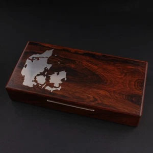 Caja de madera, plata con incrustaciones. Dinamarca. De colección. HECHO EN DINAMARCA. década de 1960. MUY RARO - Imagen 1 de 6