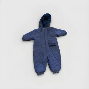 Pete’s Partner Good Lad Schneeanzug 12 Monate Baby dunkelblau Puffer Wimpel Schnee - Bild 1 von 6