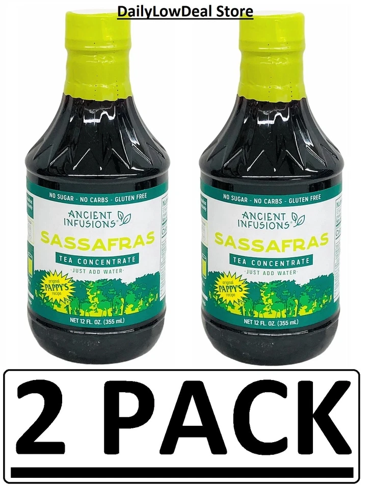 2 PACK - Ancient Infusions Pappy's Sassafras Instant Tea Concentrate 12 oz EACH - Image 1 of 1