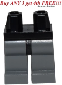 ☀️NEW LEGO  Hips and Legs Dark Gray w/ Black Hips - Picture 1 of 3